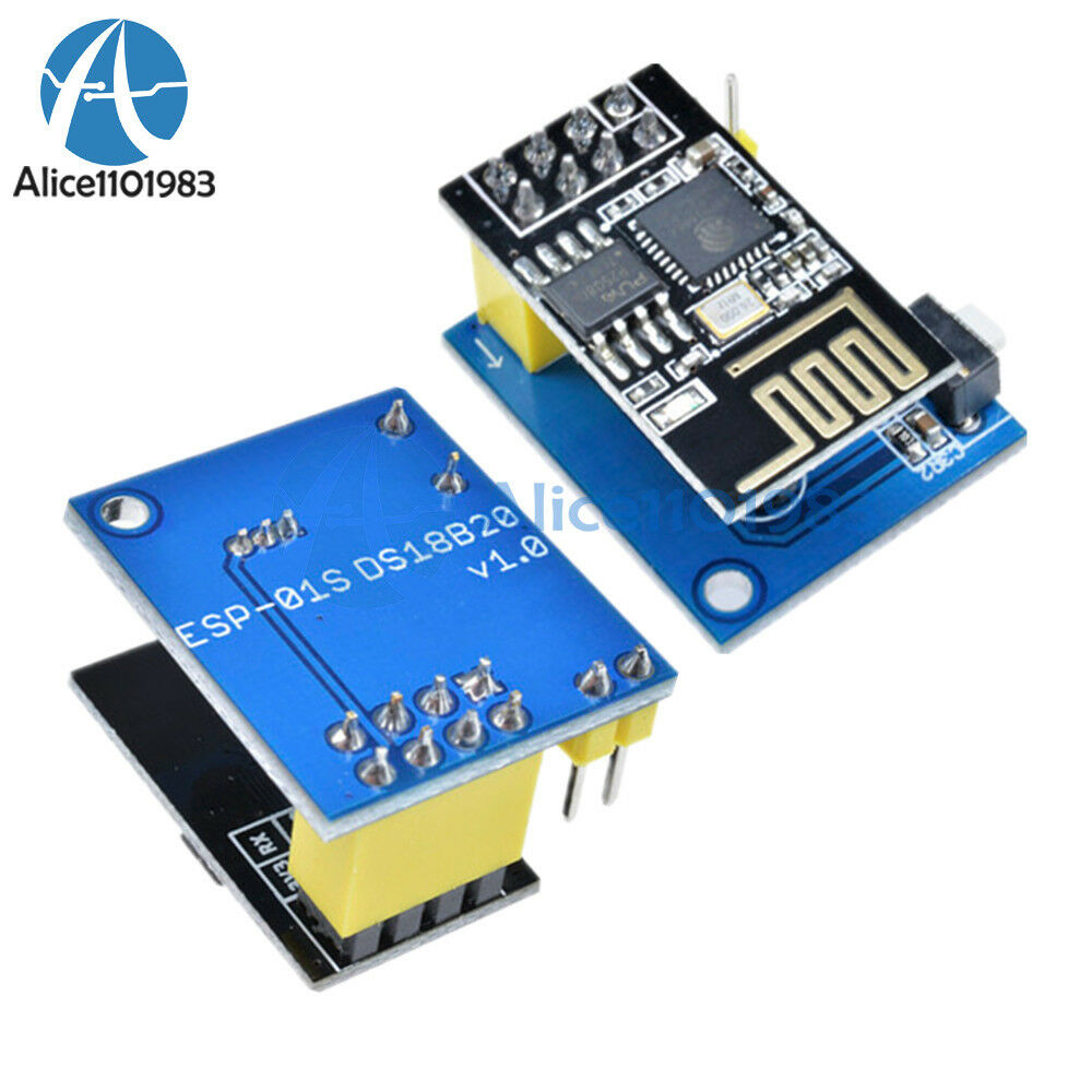 3.7V ESP8266 ESP-01S WIFI Wireless Transceiver DS18B20 Temperature Sensor Module