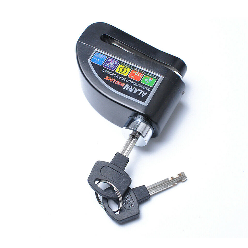 Motorcycle Disc Brake Lock, Aluminum Alloy Security Anti-Theft Alarm Locks