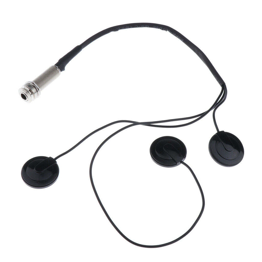 1/4 '' Endpin Prewired Pickup 3 Transducer For Harp Acoustic Guitar