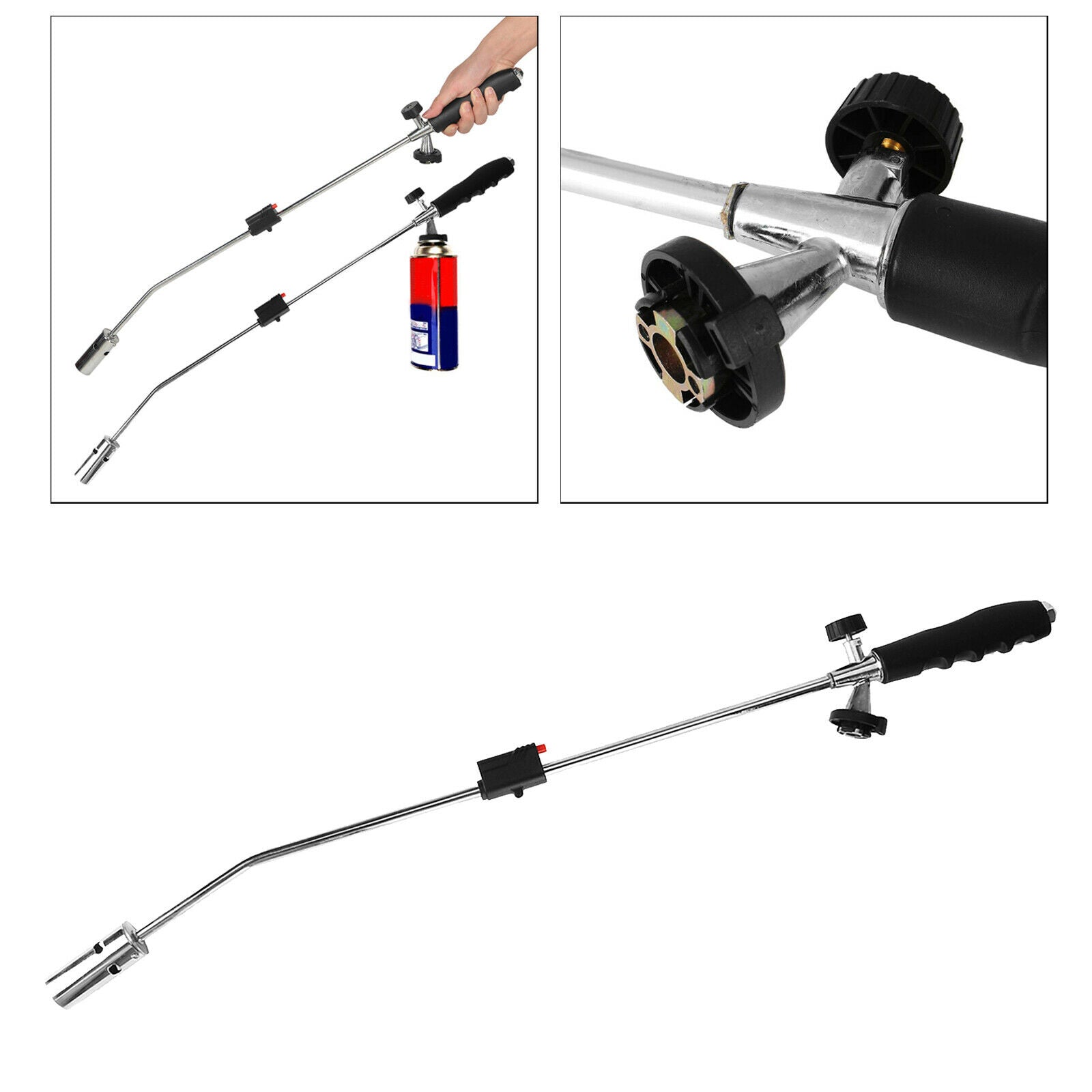 Torch Weed Burner Self Igniting for Garden Ice Snow Melter Roofing Street