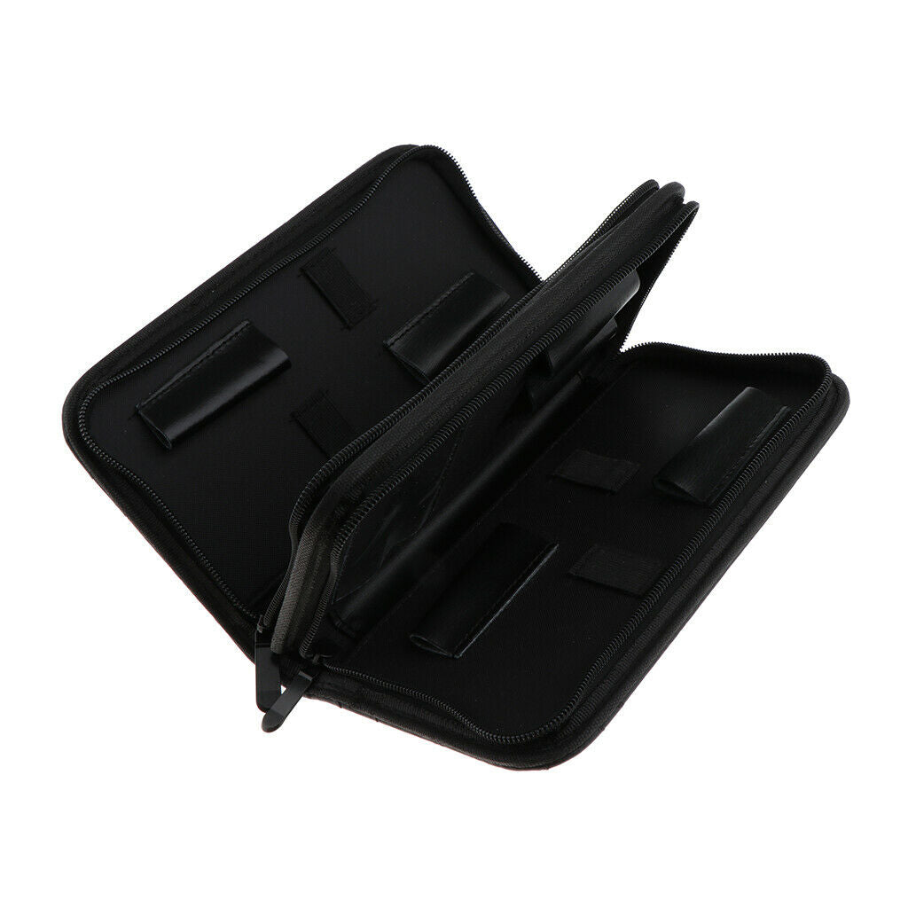 Leather 2 Layered Hair Scissors Shears Hairdressing Tool Pouch Holster Case