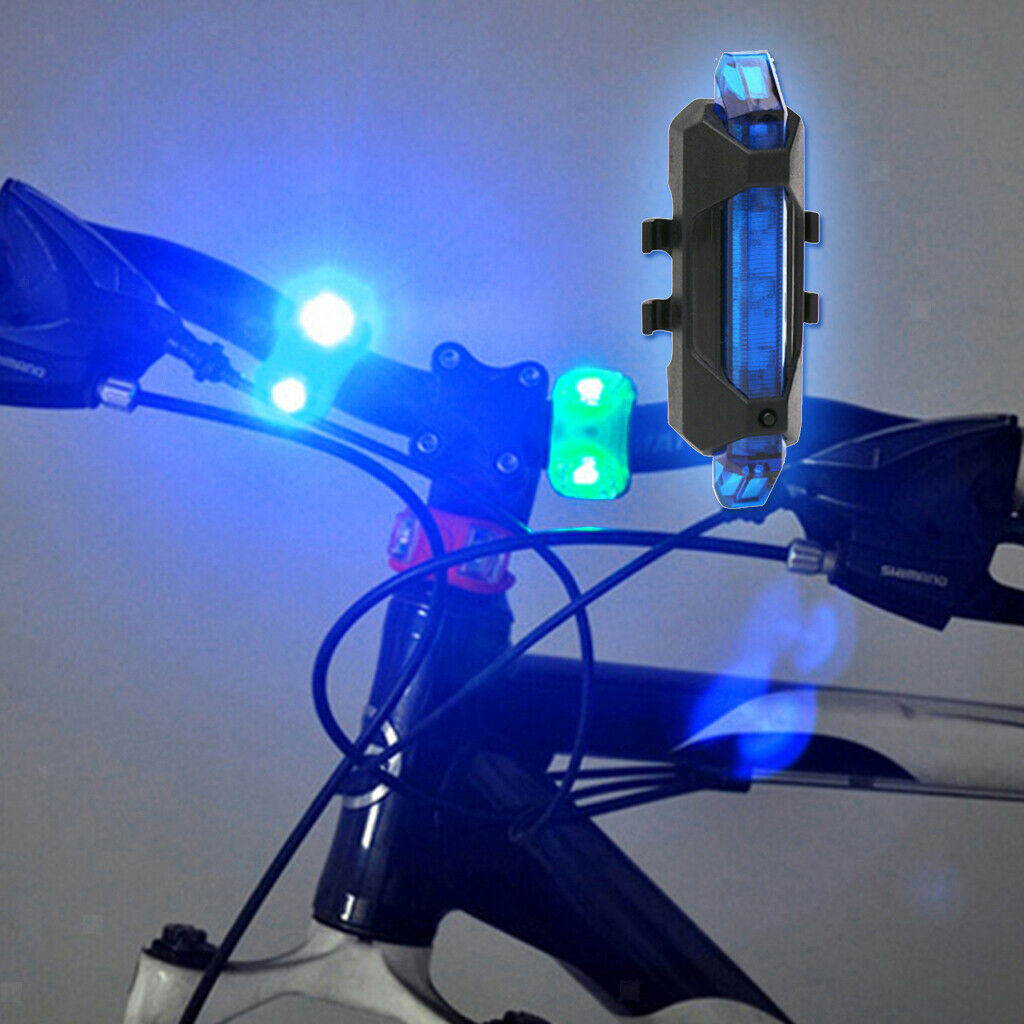 Lots 2 LED Rear Light Cycling High Brightness for within 4cm Seat Tube Blue