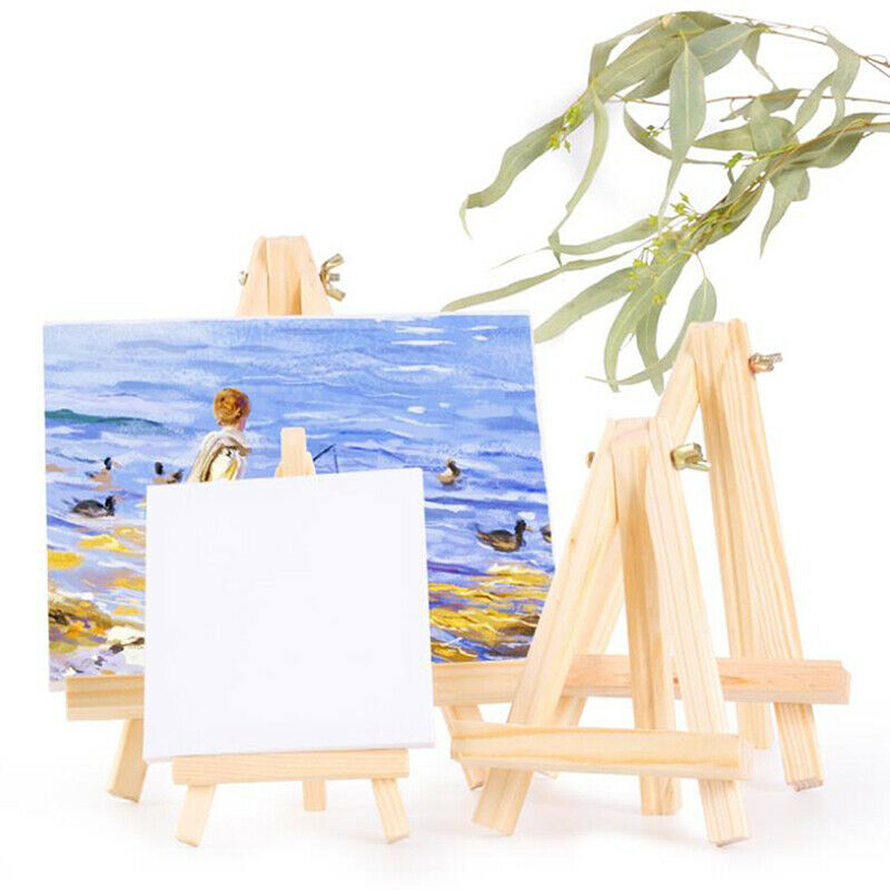 Mini Wooden Tripod Easel Display Painting Stand Card Canvas Picture Frame Eas BU
