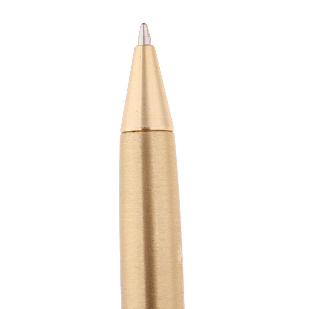 Solid Brass Pocket Rollerball Pen Retro Collectible Ballpoint Signature Pen #2
