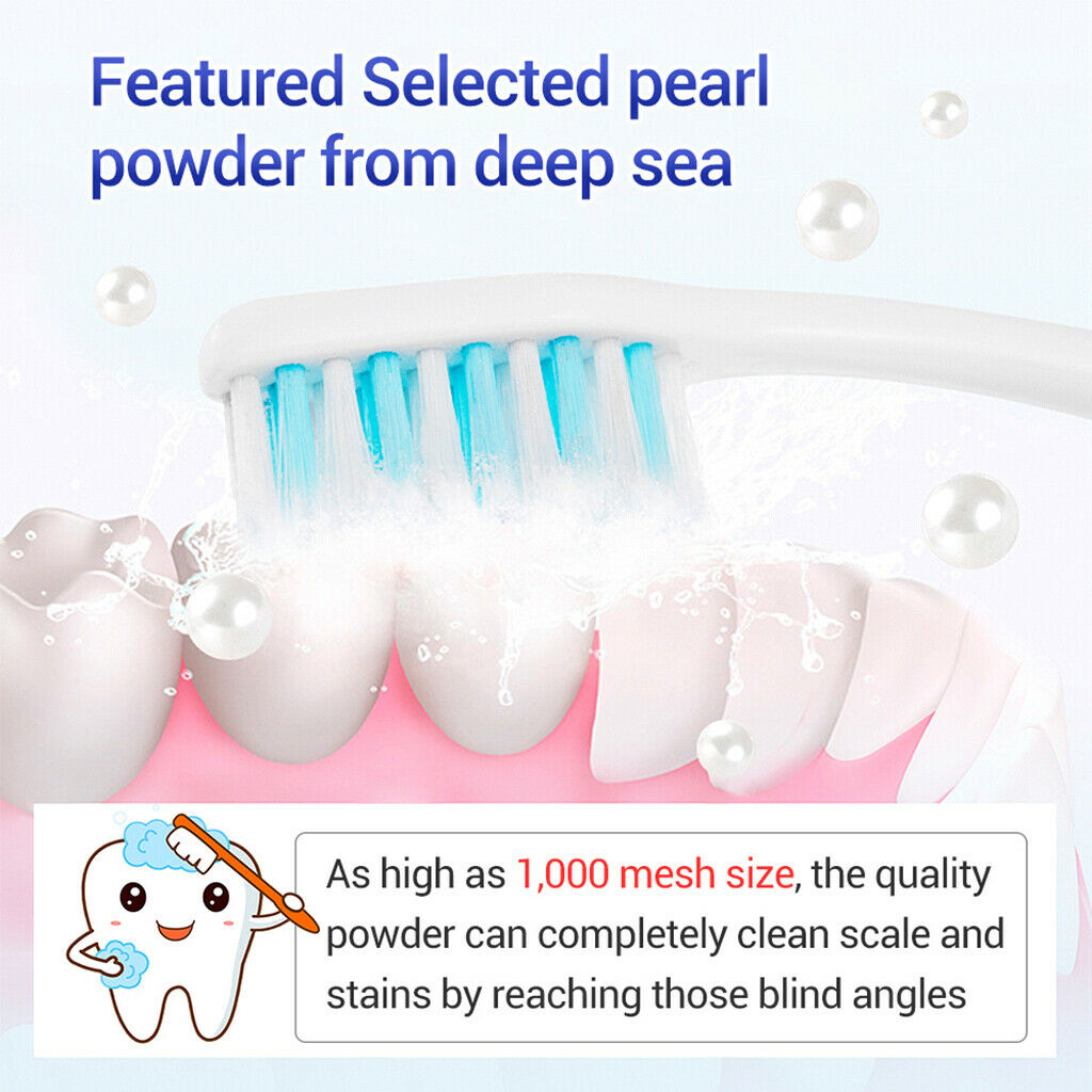 Teeth Whitening Powder Toothpaste Supply Kit Oral Remove Plaque Stains Tool
