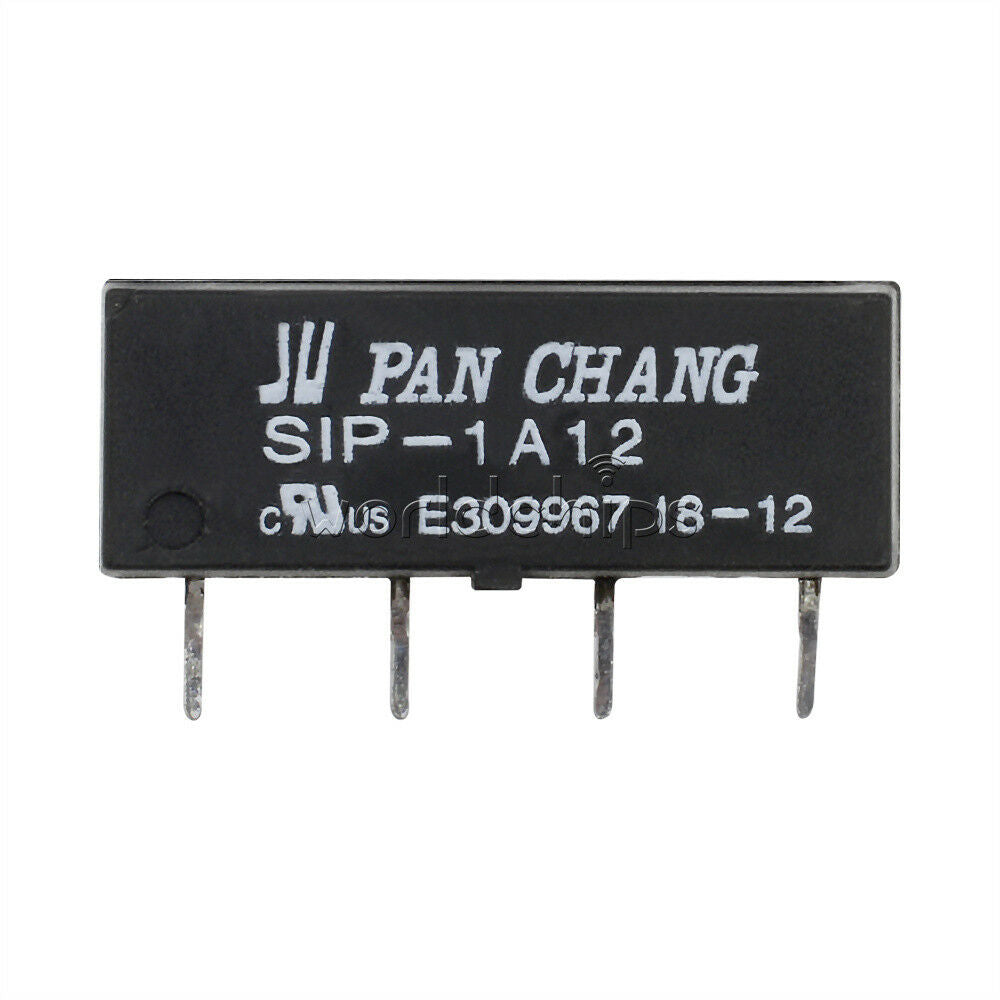 5PCS 12V Relay SIP-1A12 Reed Switch Relay 4PIN for PAN CHANG Relay WC
