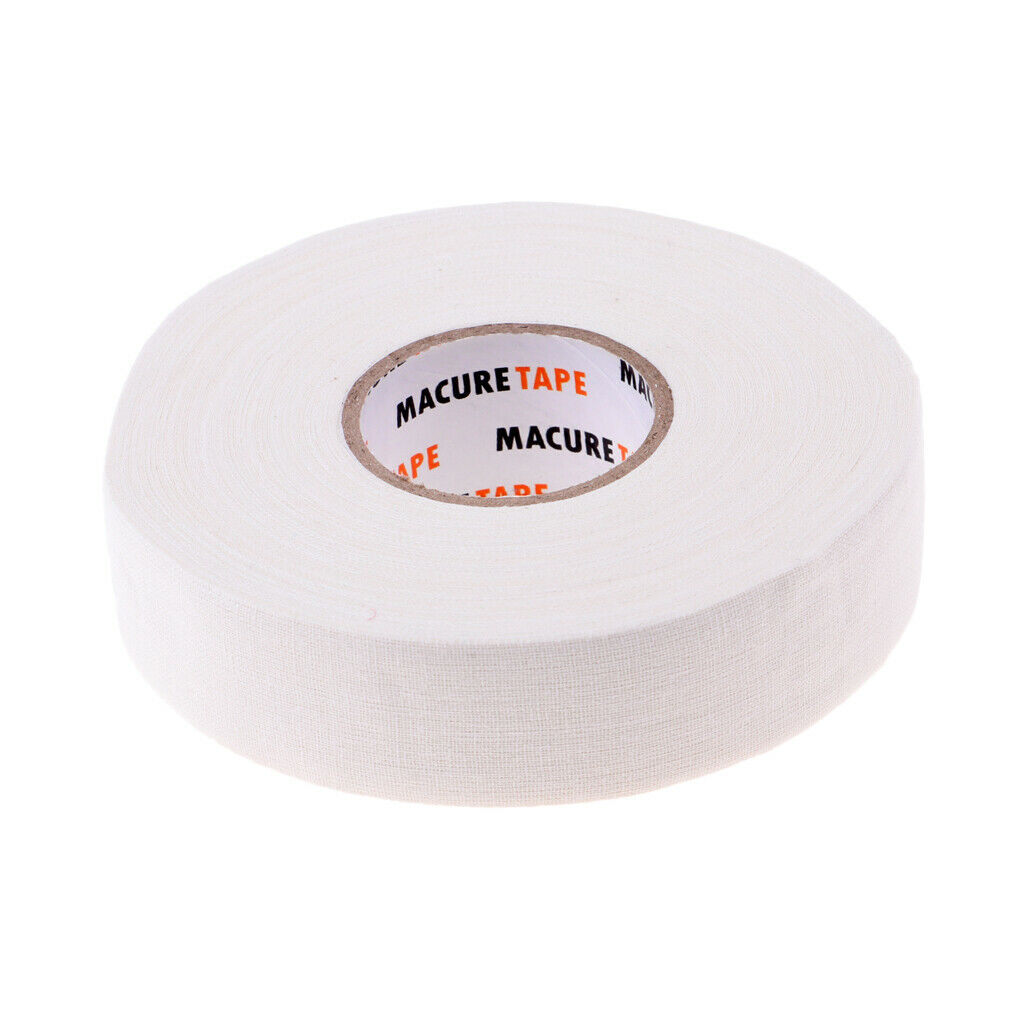Black  Hockey Lacrosse Stick Cloth Tape Wrap Grip 1'' x 25 yards (4-Pack)