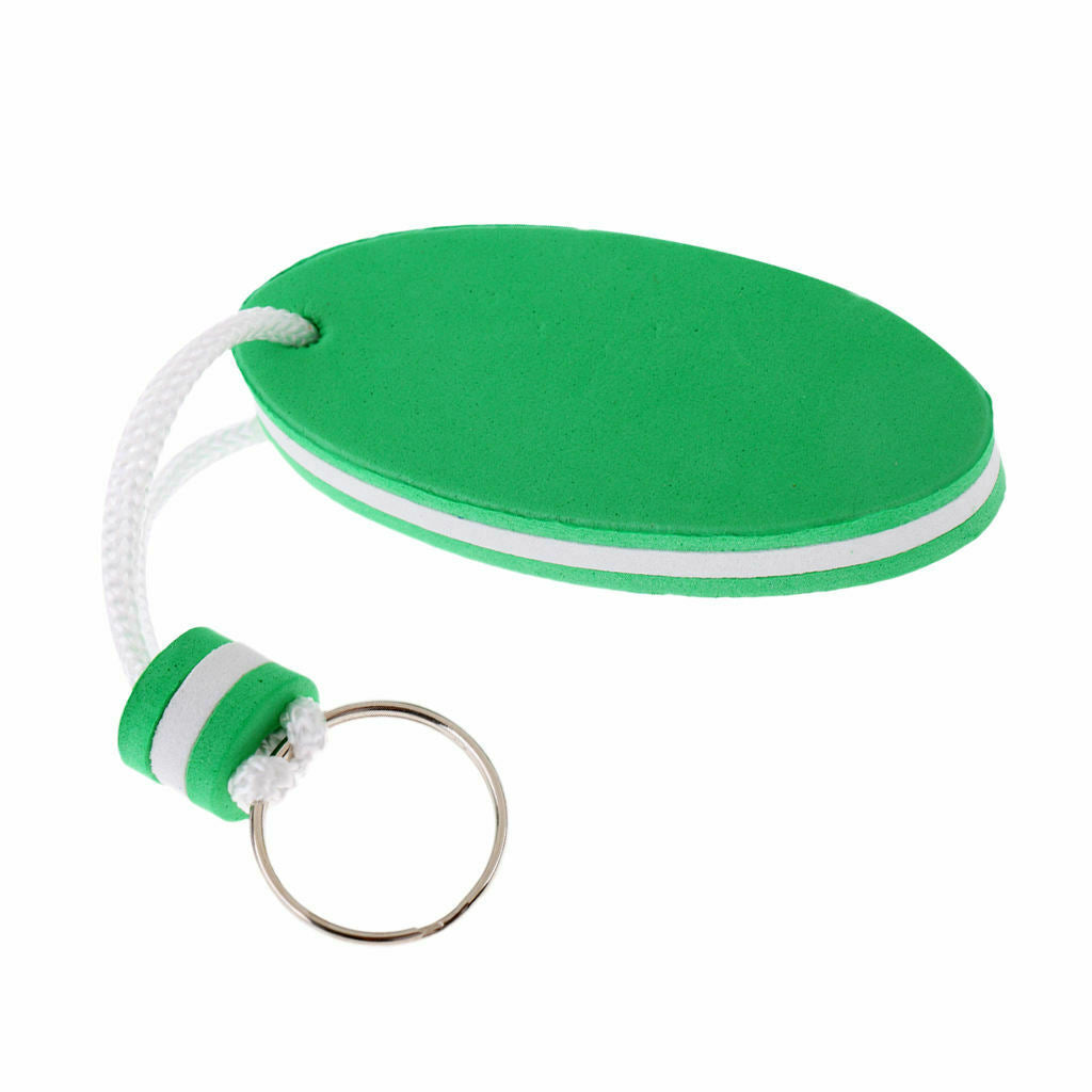 5 Pieces Oval Shaped EVA Foam Floating Key  Boat Keychain NEW