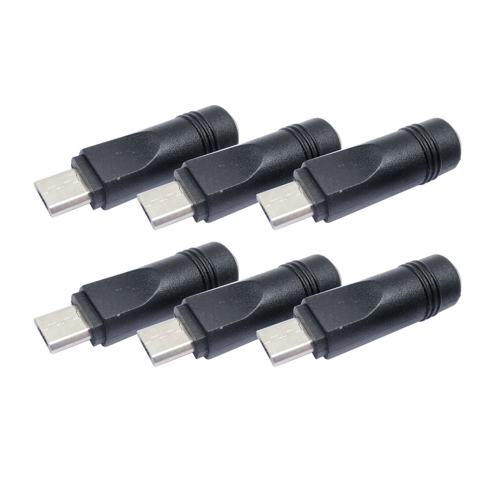 5pcs Micro USB 5 Pin Male To 5.5 x 2.1mm Female DC Power Charger Adapter