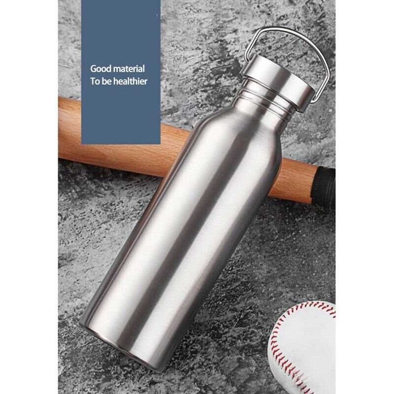 Portable Stainless Steel Water Bottle Sports Flasks Leak-Proof Travel CyclinZ2E7