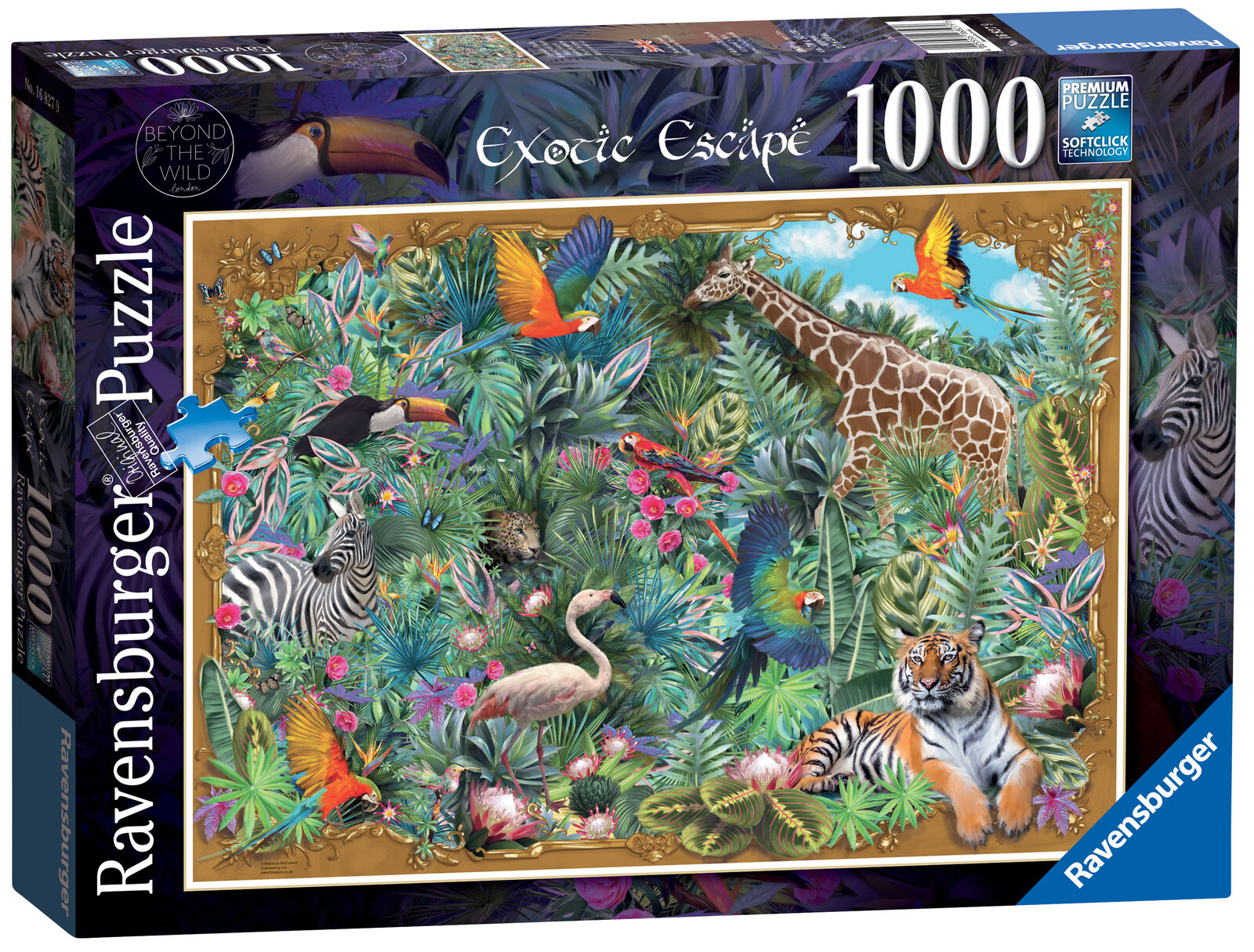 16827 Ravensburger Exotic Escape, Beyond the Wild Jigsaw Puzzle 1000pc Age 12yr+