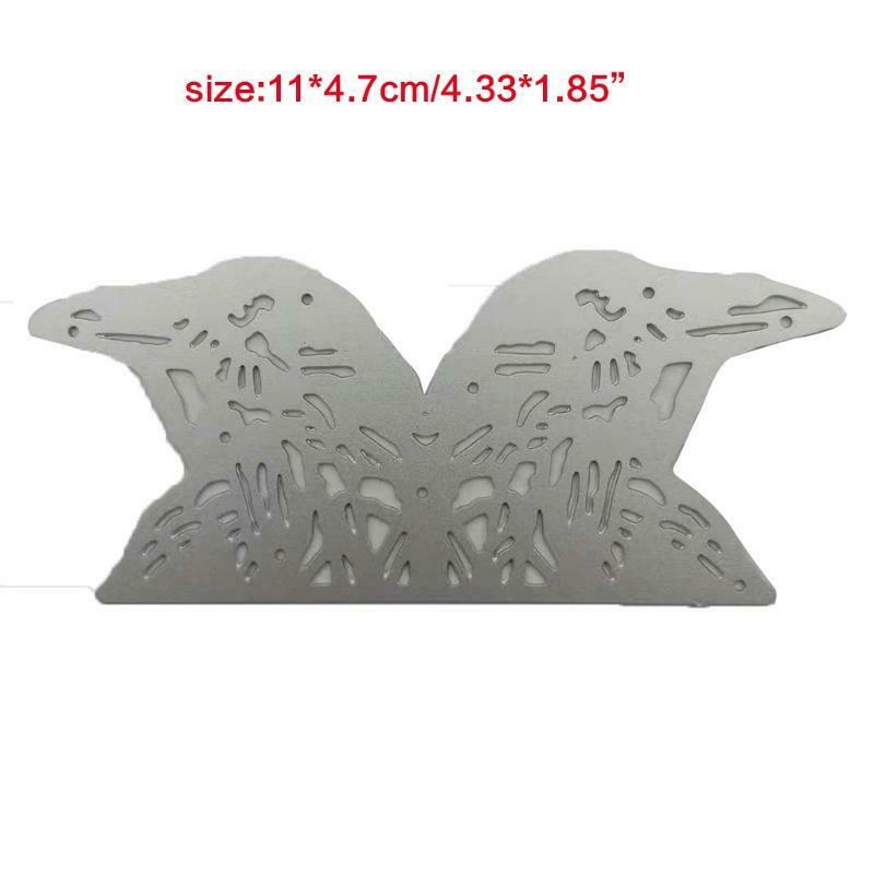 Metal Cutting Die 2 Birds Heads Combination Embossing Puzzle Dies Templates