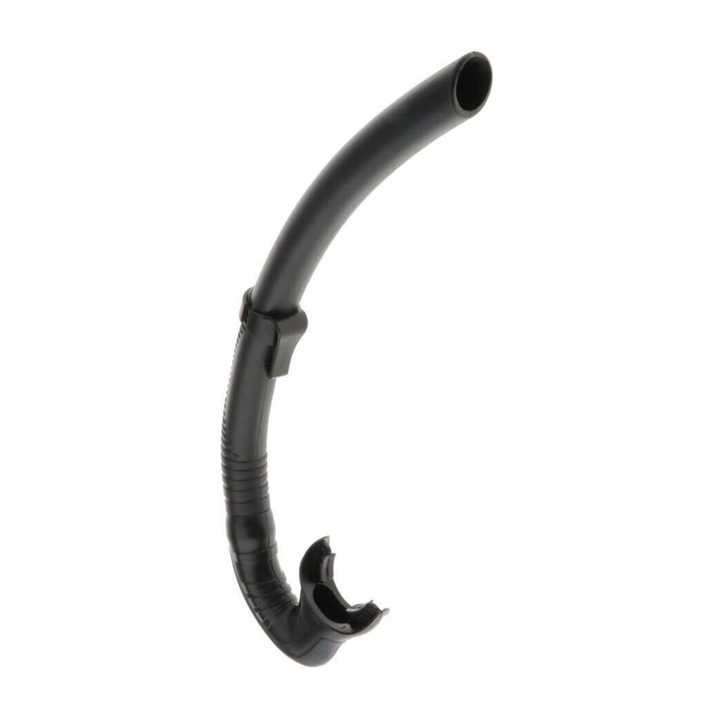 2Pcs Silicone Swimming Training Snorkeling Mouthpiece Breath Tube _Black