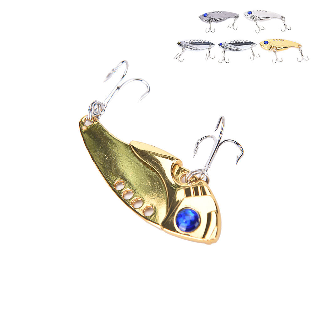 5PCS Lot Metal VIB Blade Fishing Lures Crankbaits Bass Hook Tackle 5cm 11g q SJ