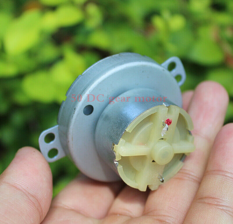 1pcs DC 24V Gear motor 50 reduction box Plastic gear+metal gear Slow motor