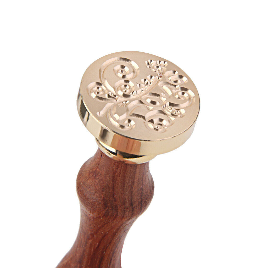 English Love Initial Wax Stamp Seal Wax Melting Spoon Envelope Craft Cards
