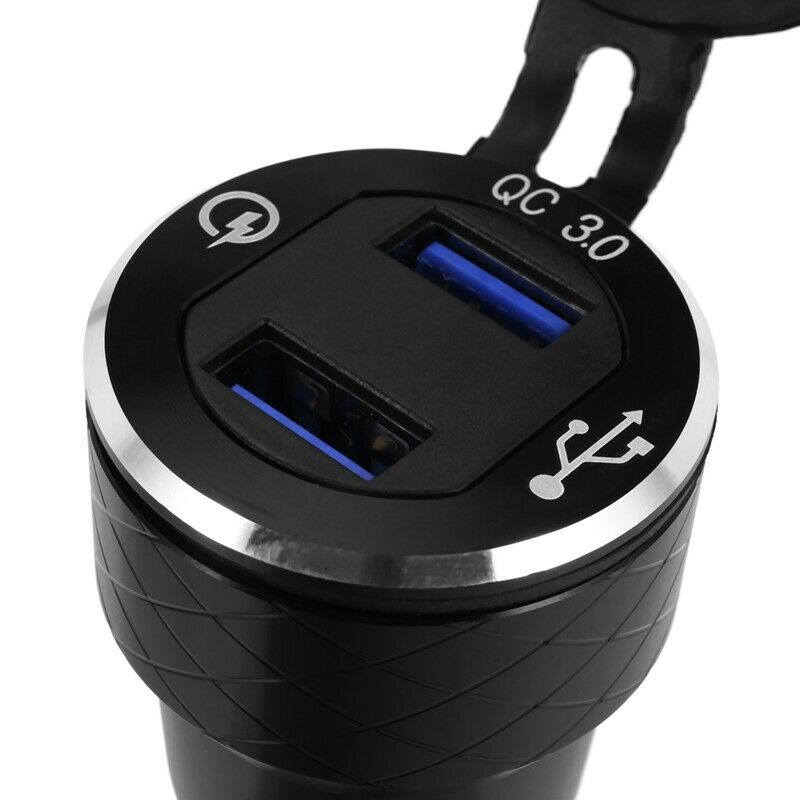 Aluminum Alloy  Charge 3.0 Dual Motorcycle Usb Charger For  Motorcycle ChargerN2