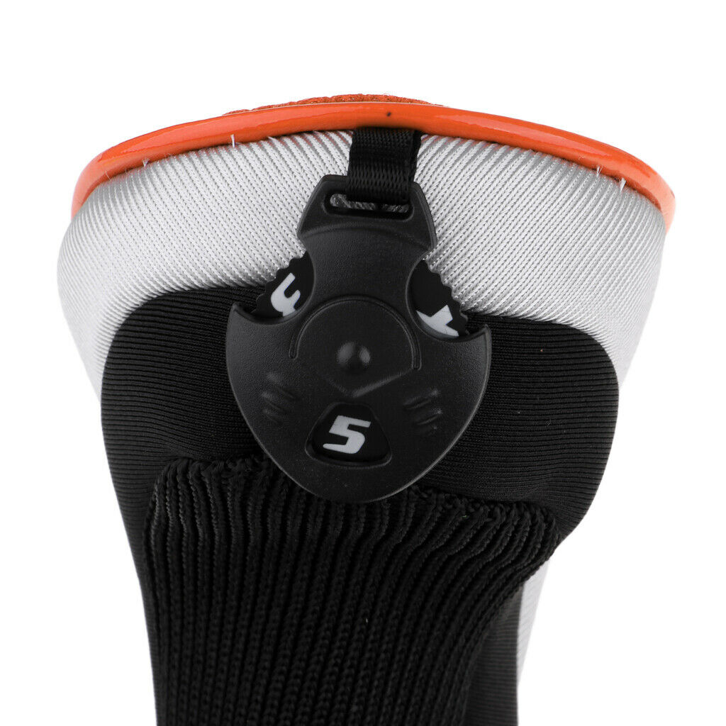 2pcs Portable Golf Hybrid UT Club Headcover Head Cover Gift & Number Tag