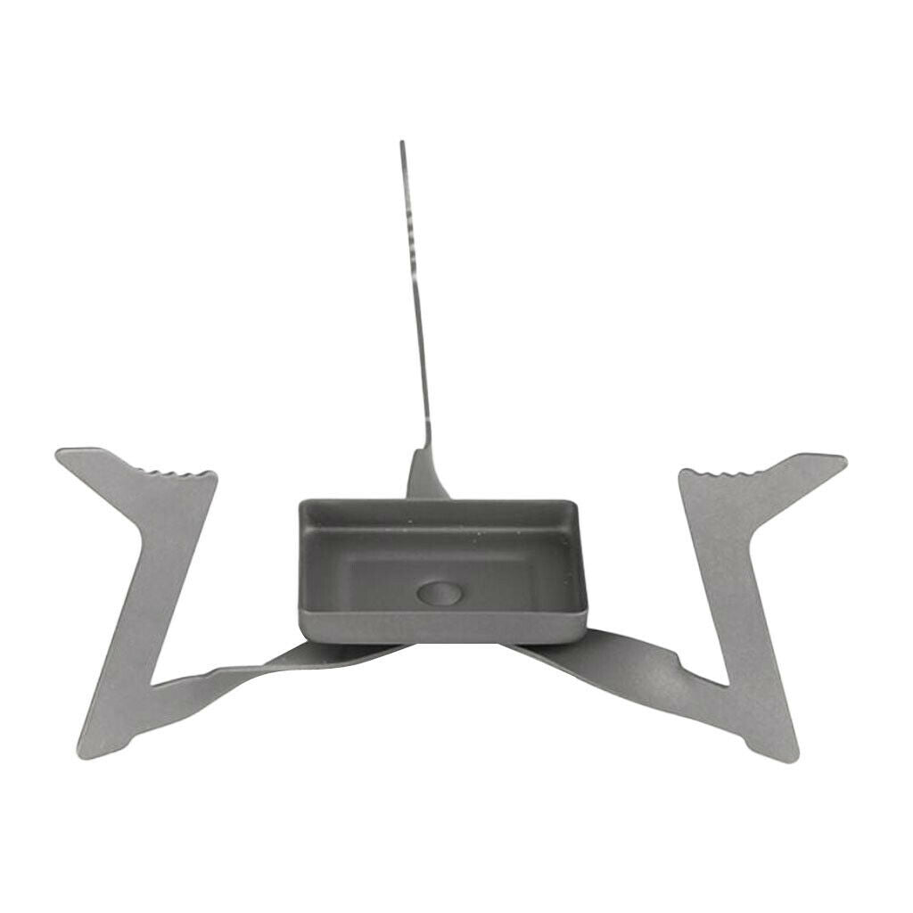 Titanium Camping Alcohol  Foldable Portable Triangle Solid Alcohol Burner