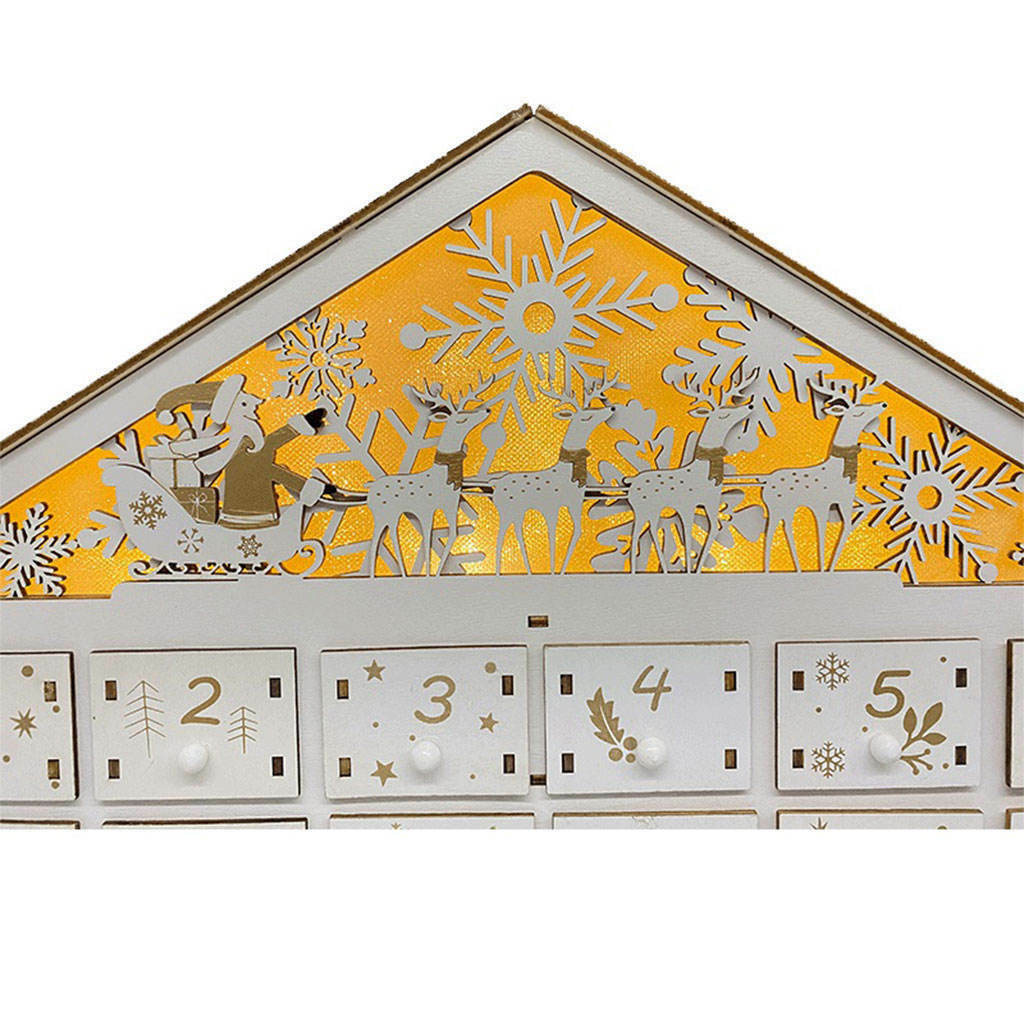 Christmas Advent Calendar 24 Storage Drawers 24 Day Holiday Decoration