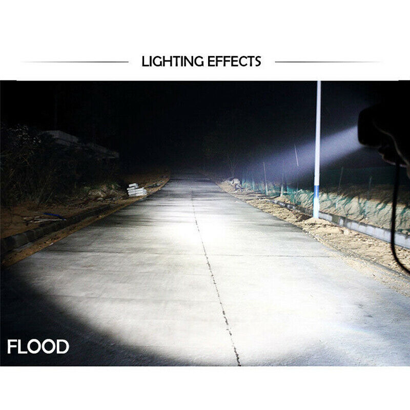 2PCS 5 inch 168W Flood LED Car Off Road Work Light Bar Fog Driving DRL Lamp Bulb