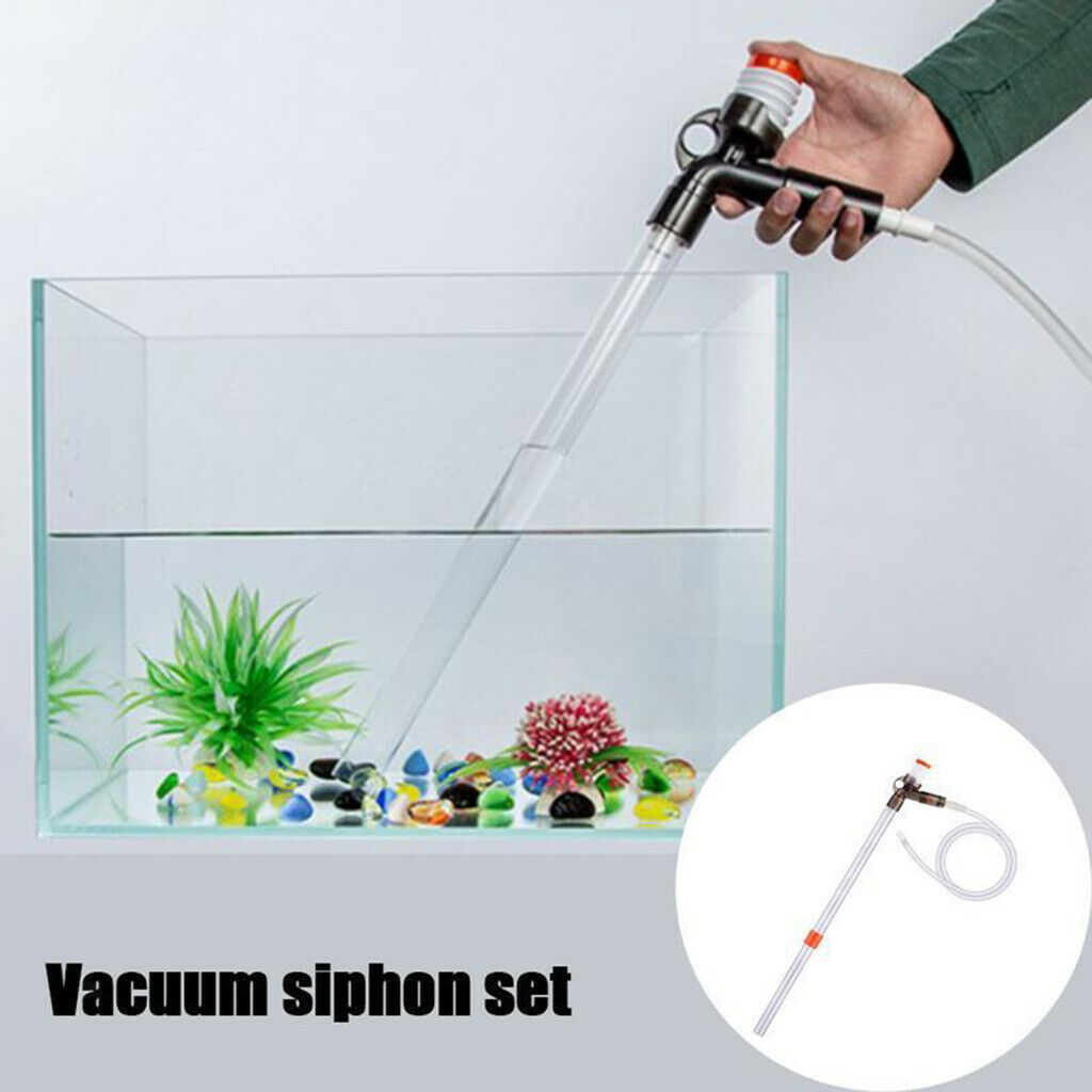 Fish Tank Vacuum Aquarium Gravel Cleaner Kit scraping algae Easy to Use