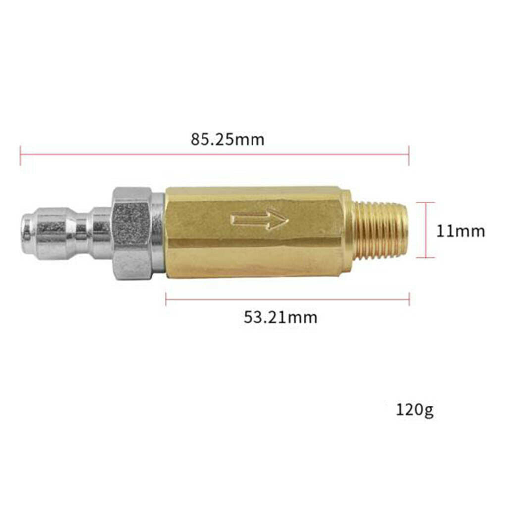 Brass Pressure Washer Nozzle Filter 1/4'' Threaded Male Plug 4500psi