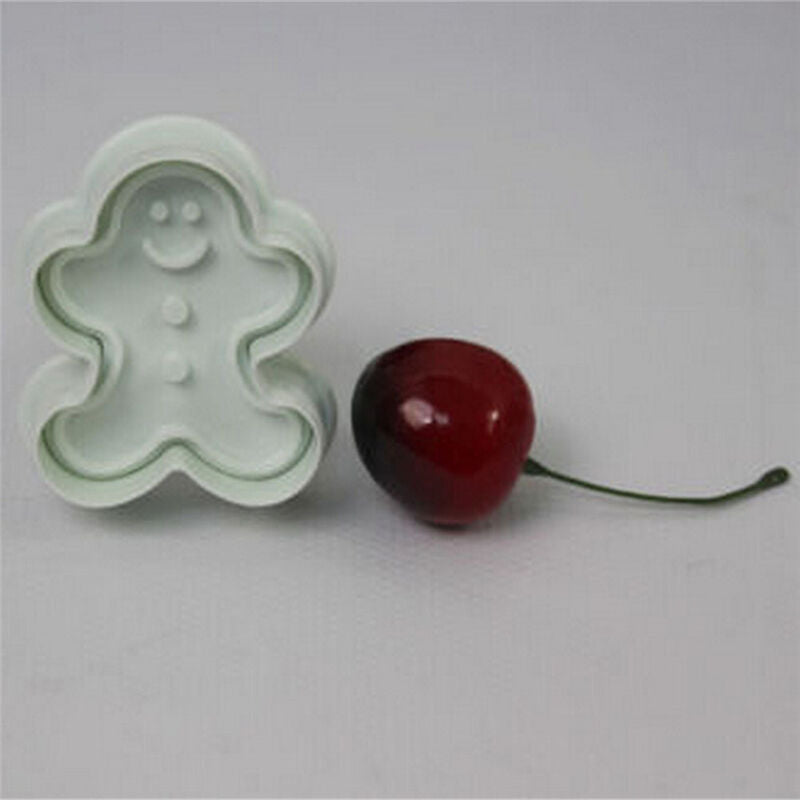 DIY Christmas Snowman Fondant Cakes Molds Biscuit Cookie Plungers Cutters Dec BD