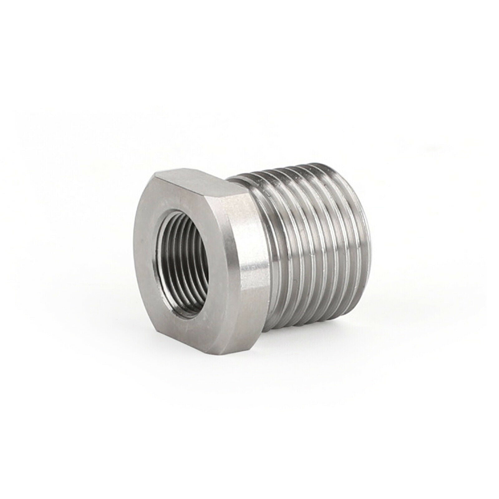 1/2-28 to 3/4-16 Threaded Oil Filter Adapter Stainless Steel CA