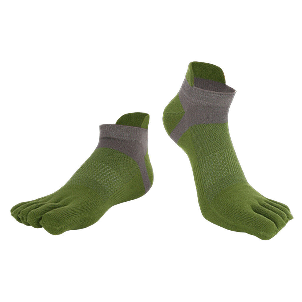4x Everyday Five Toe Socks Sweat Absorb No Show Sports Ankle Socks Casual