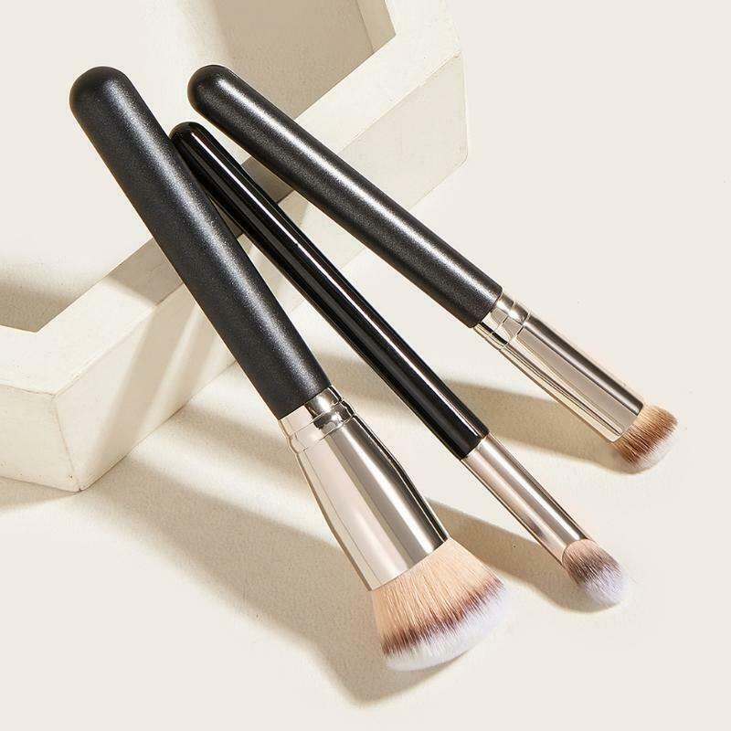 3Pcs Professional Makeup Brush Set for Powder Foundation Concealer Bronzer