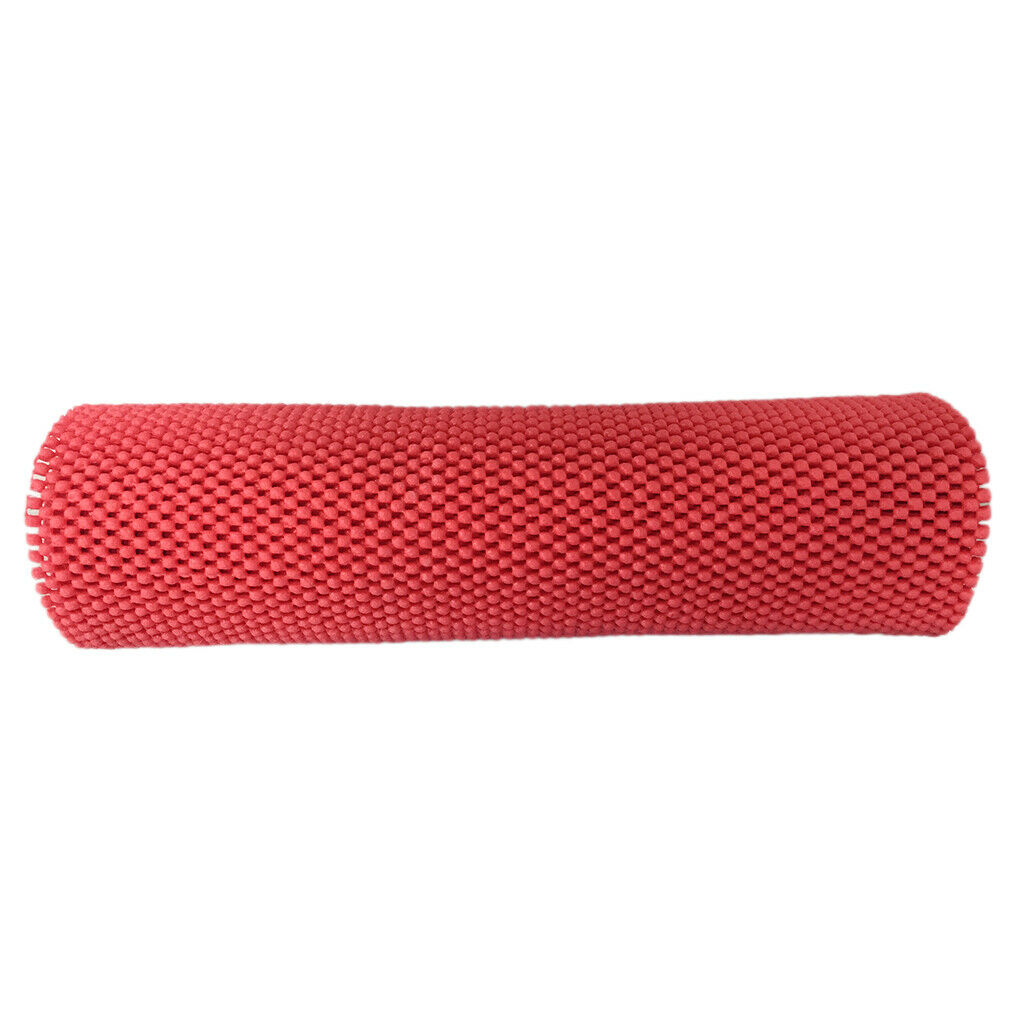 2Pcs Anti  Grip Pad Cupboard Cabinet Drawer Liner Mat 30x200cm Red