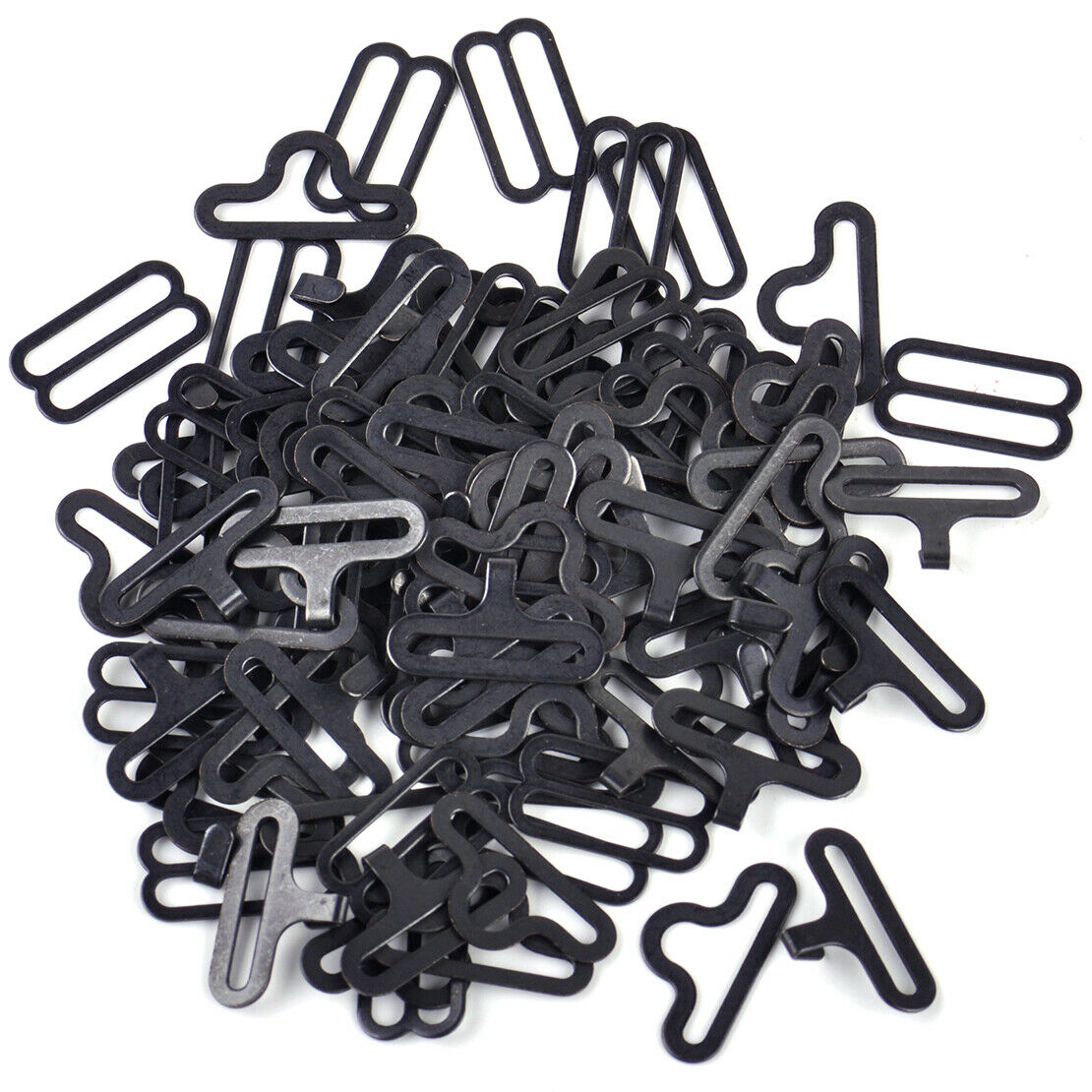 New 50 Sets Bow Tie Strap Cravat Copper Clip Fastener Hook Hardware Adjuster An