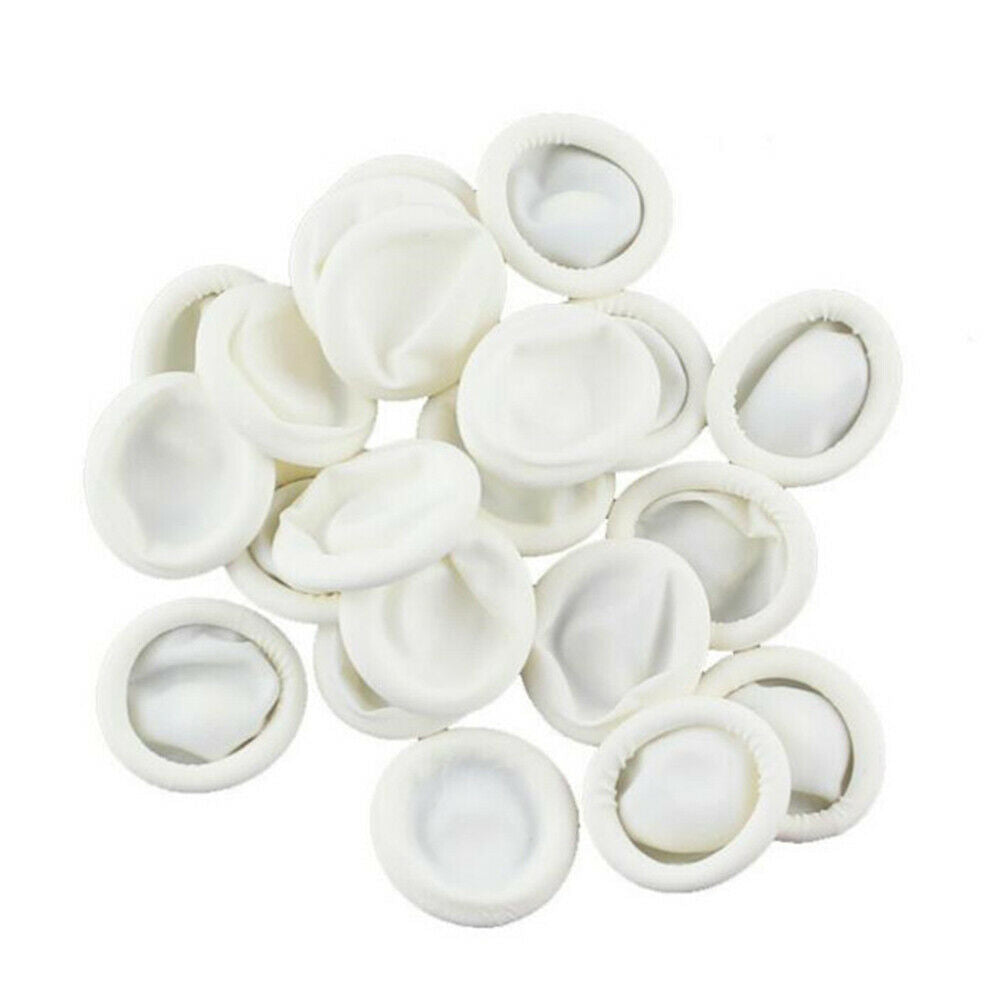 10pcs/set Disposable Finger Cots Nail Fingertips Protective Latex Gloves @