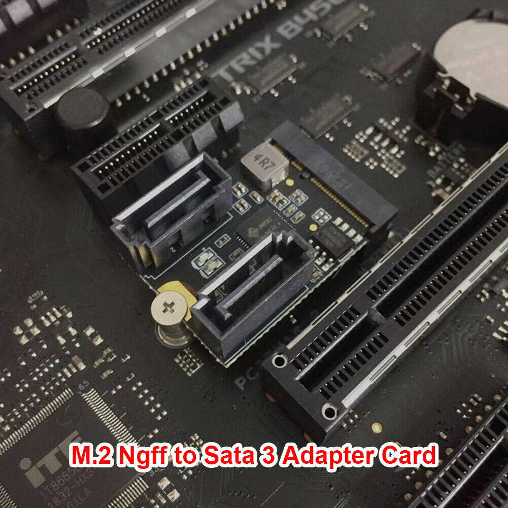 M.2 A Key + E Key to 2 Ports SATA III Revision 3.2 Adapter Card Driver Free
