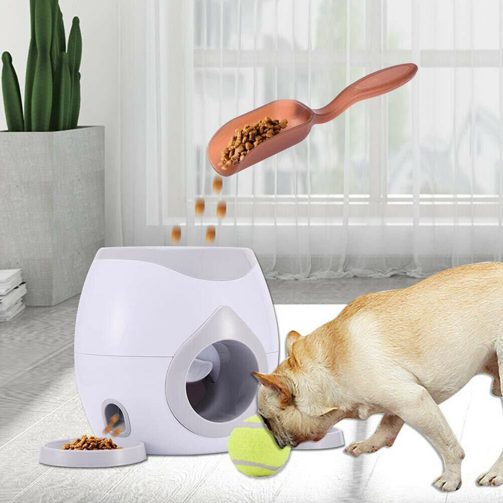 Automatic Pet Feeder Fetch Tennis Ball Launcher For Dog Training Game Toys Ball