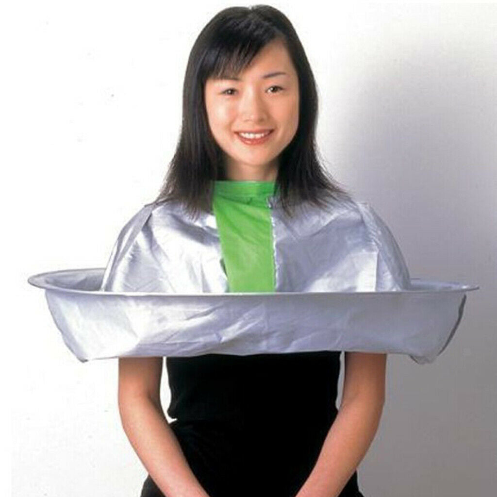 Foldable Hair Cutting Cloak Waterproof Family DIY Cape Gown Salon 60cm