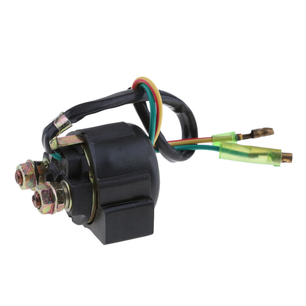 Black Marine Boat Starter Relay Solenoid for Yamaha 40HP Outboard Motor