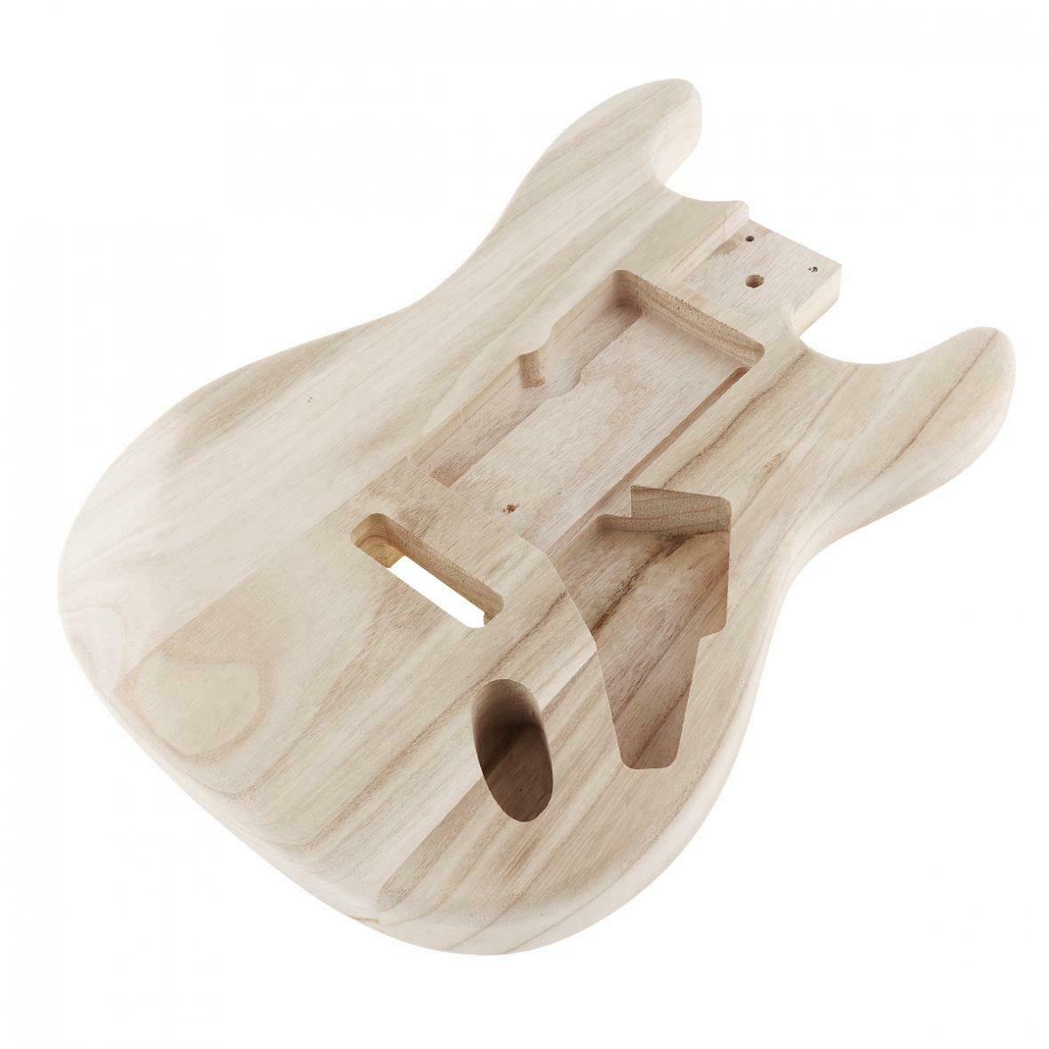 Barrel Maple Unfinished Electric Guitar Body DIY Electric Guitar ST Style