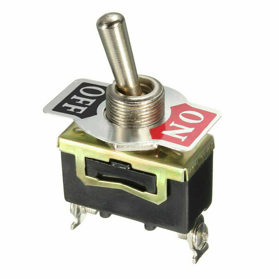 15A 250V VOLT  DUTY CAR UNIVERSAL METAL ON/OFF TOGGLE FLICK SWITCH DASHBOARD 5x