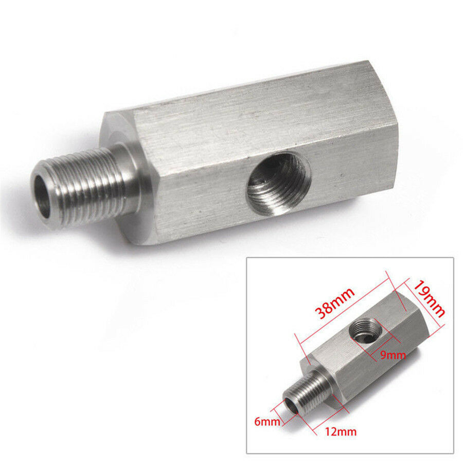 Universal Stainless Steel 1/8'' NPT Tee for taping into OE oil pressure sender