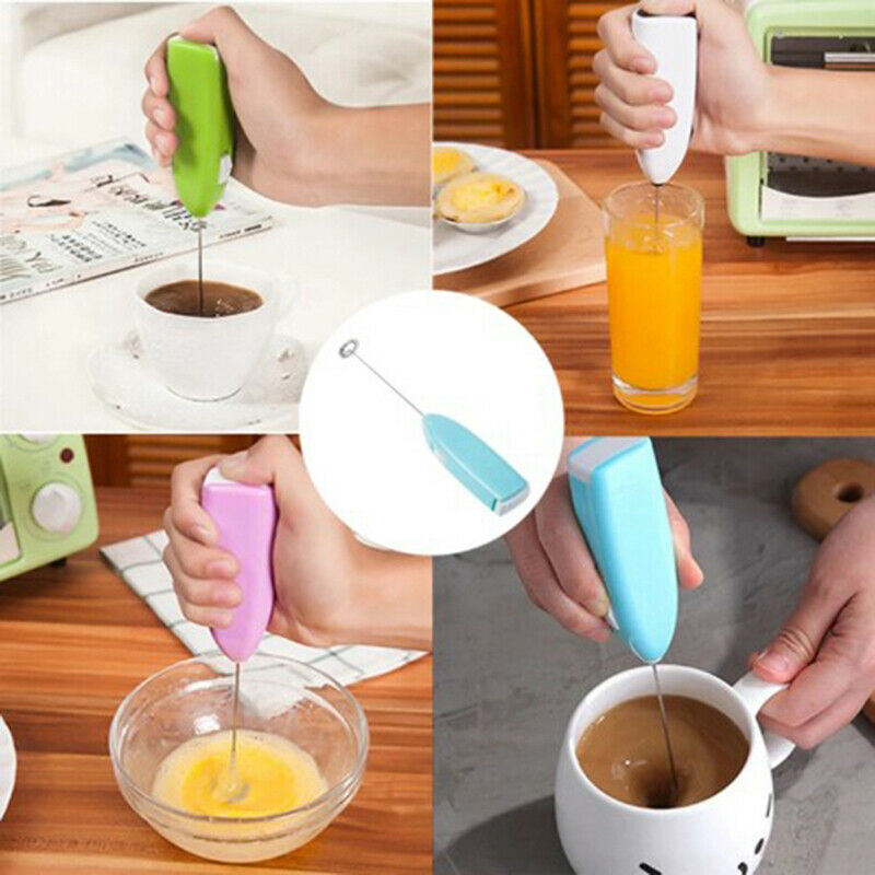 1Pcs Electric Milk Frother Drink Foamer Whisk Mixer Stirrer Coffee Egg Be.l8