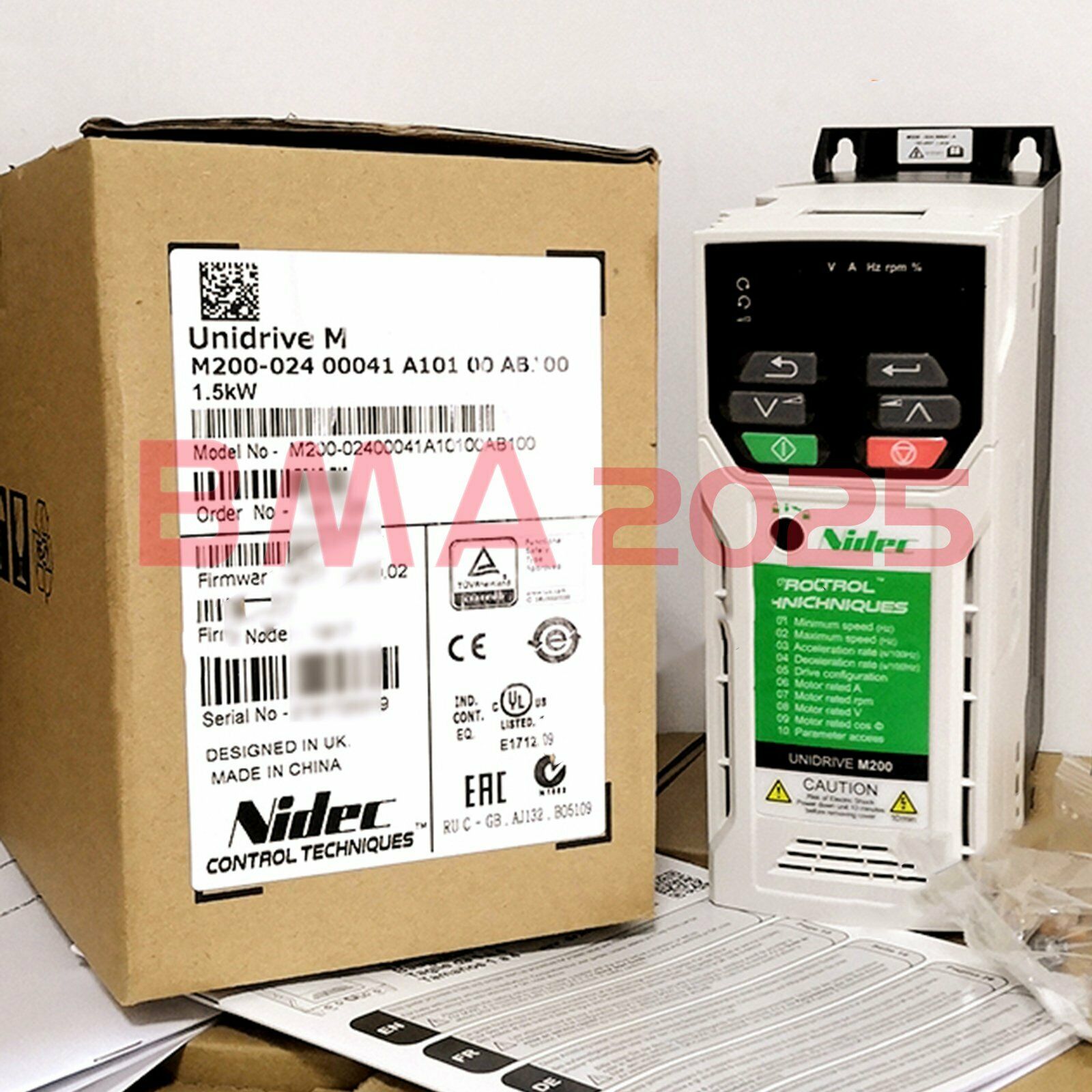 1PC Brand New Emerson Nidec Inverter M200-02400041A 1year warranty DHL free Ship
