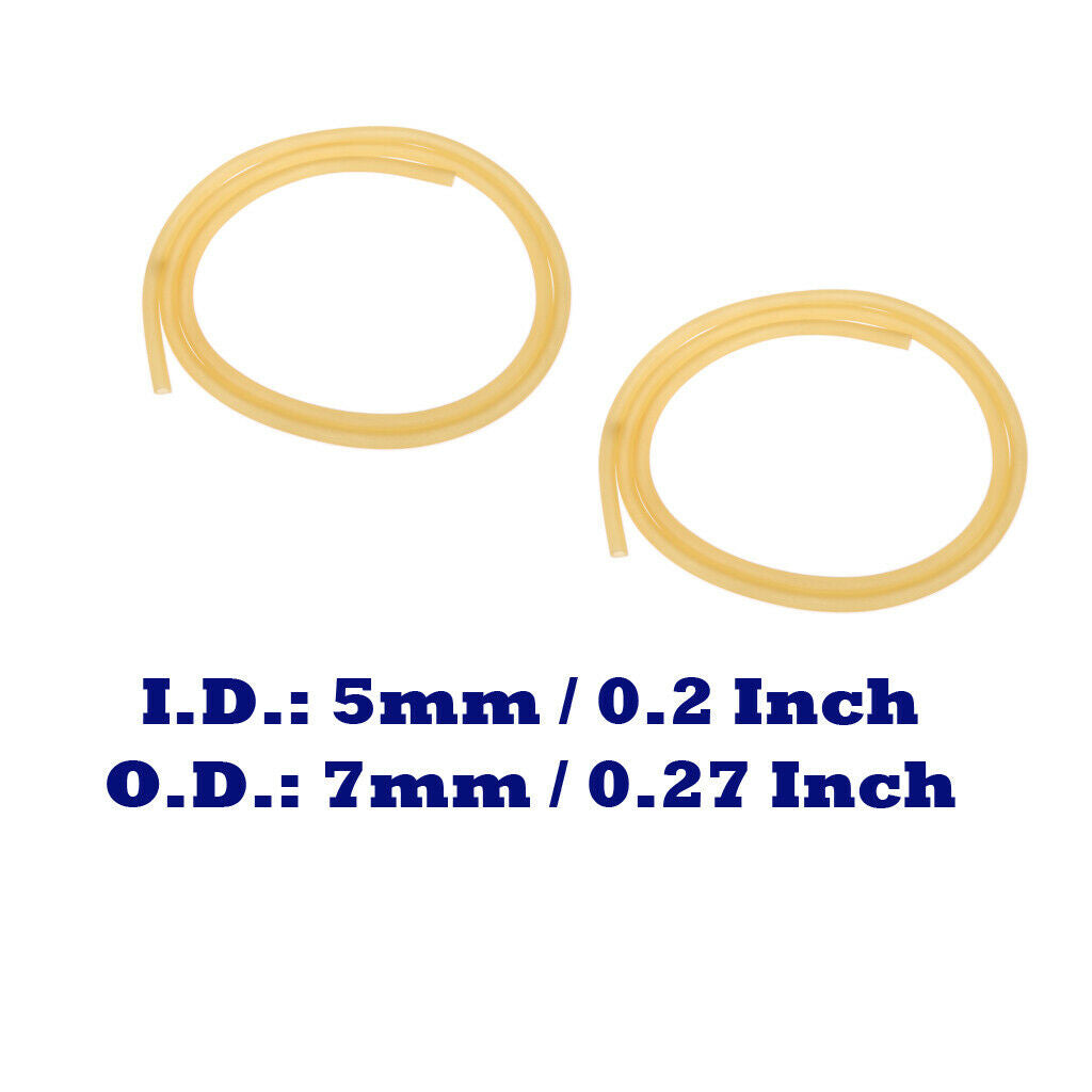 2xLatex Rubber Tubular Hose 1m Hose for Catapult 5
