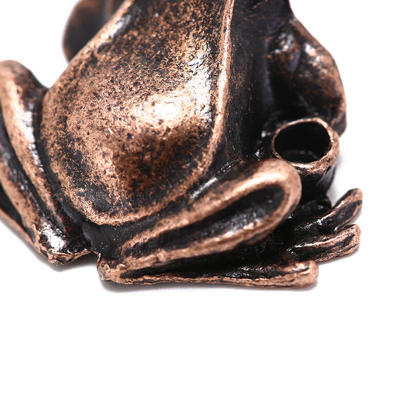 alloy frog incense burner holder flower statue censer plate for sticks con.l8