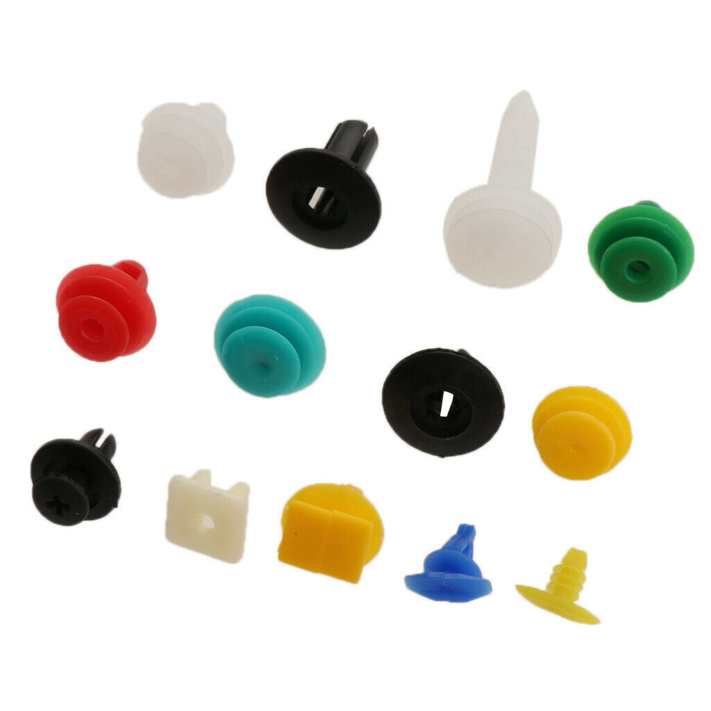 500 Mixed Plastic Auto Car Fastener Clip Bumper Fender Trim Rivet Door Panel