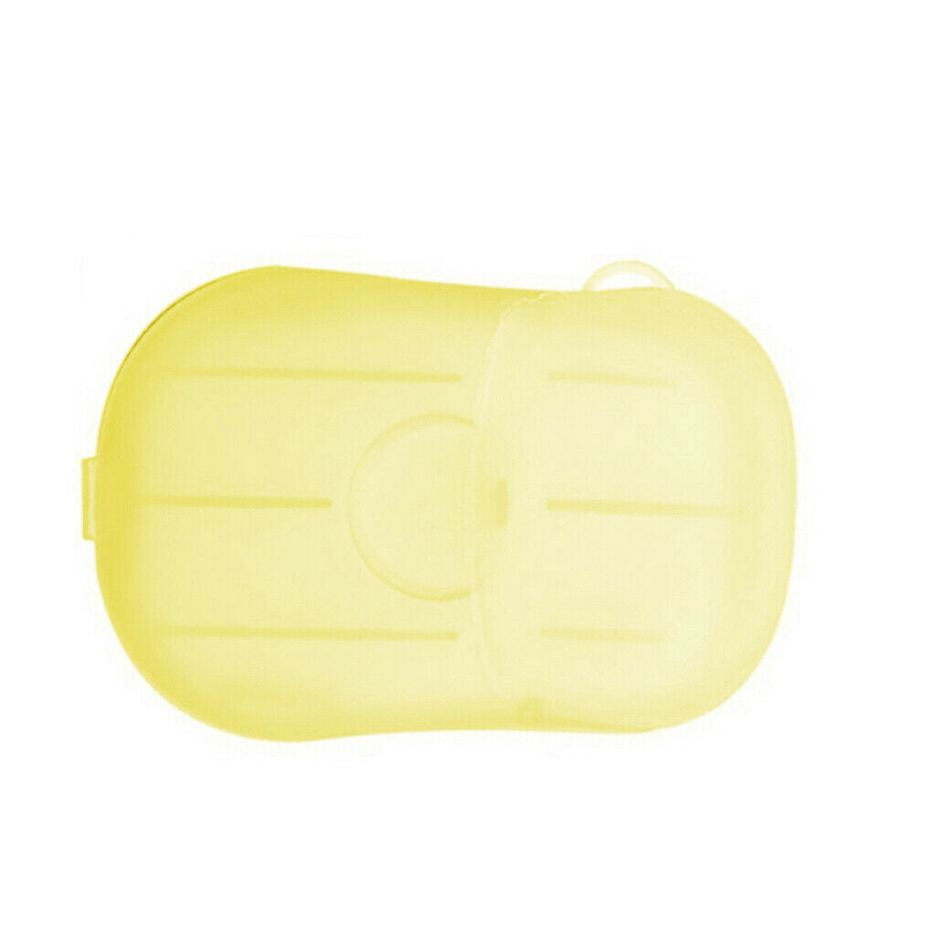Disposable Paper Soap Travel Portable Hand Washing Cleaning Soap Yellow
