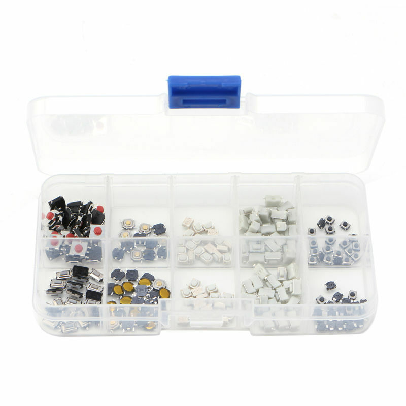 250 PiÃ¨ces 10 ModÃ¨les Tactile Bouton Poussoir Interrupteur Miro Voiture Commande