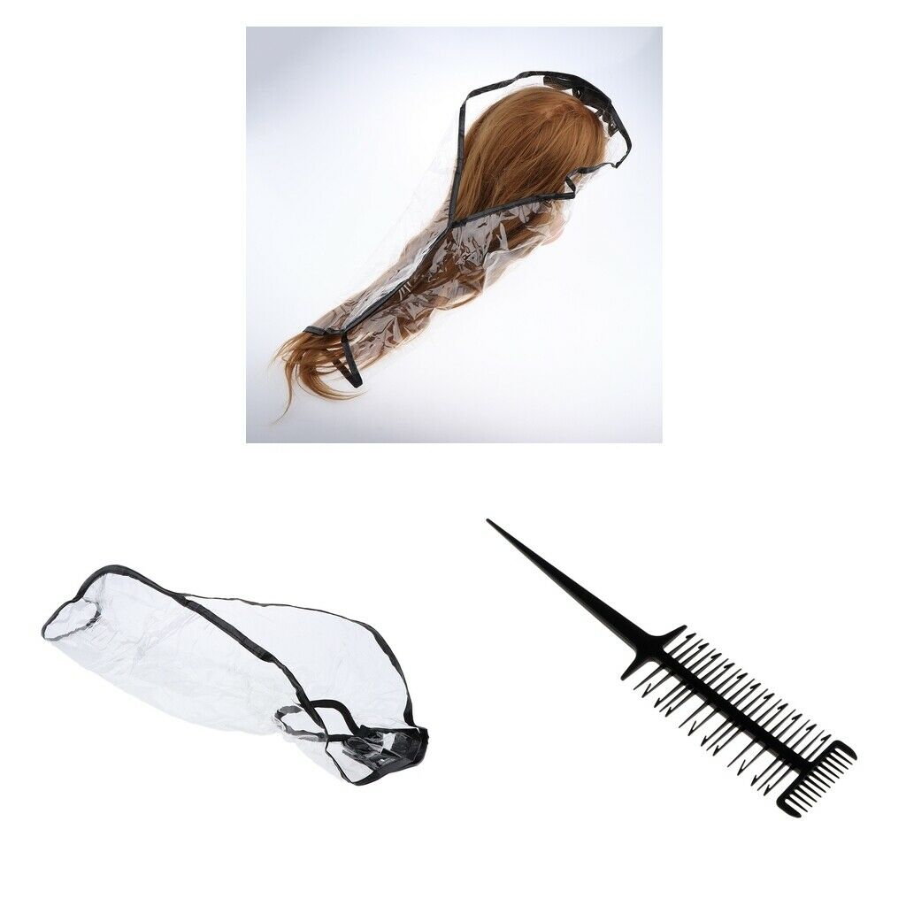 Pro Salon 3-Way Highlighting Comb w/ Hair Washing Funnel Hair Washing Tool