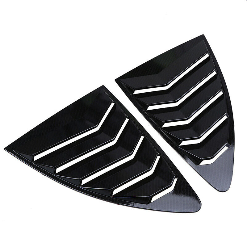 Fit Scion FR-S 2012-2016 Carbon Fiber Style Window Quarter Scoop Louver Cover